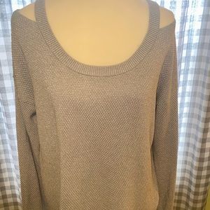 Michael Kors Sparkly Cold Shoulder Top